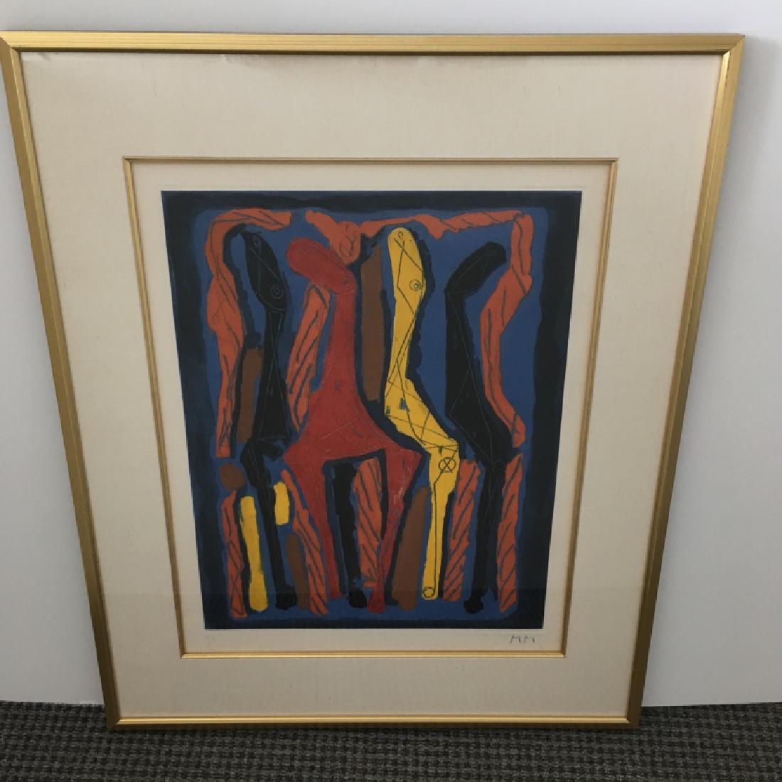 FRAMED ORIGINAL COLOR ETCHING BY MARINO MARINI (1 of 11)