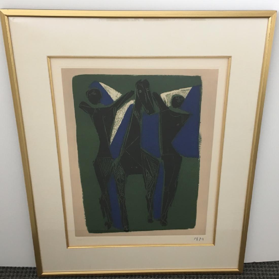FRAMED ORIGINAL COLOR ETCHING BY MARINO MARINI (1 of 9)