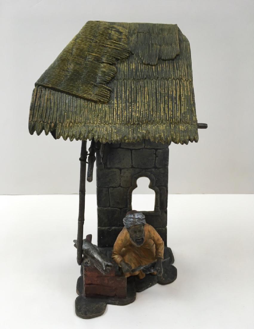 AUSTRIAN COLD PAINTED BRONZE LAMP (1 of 19)