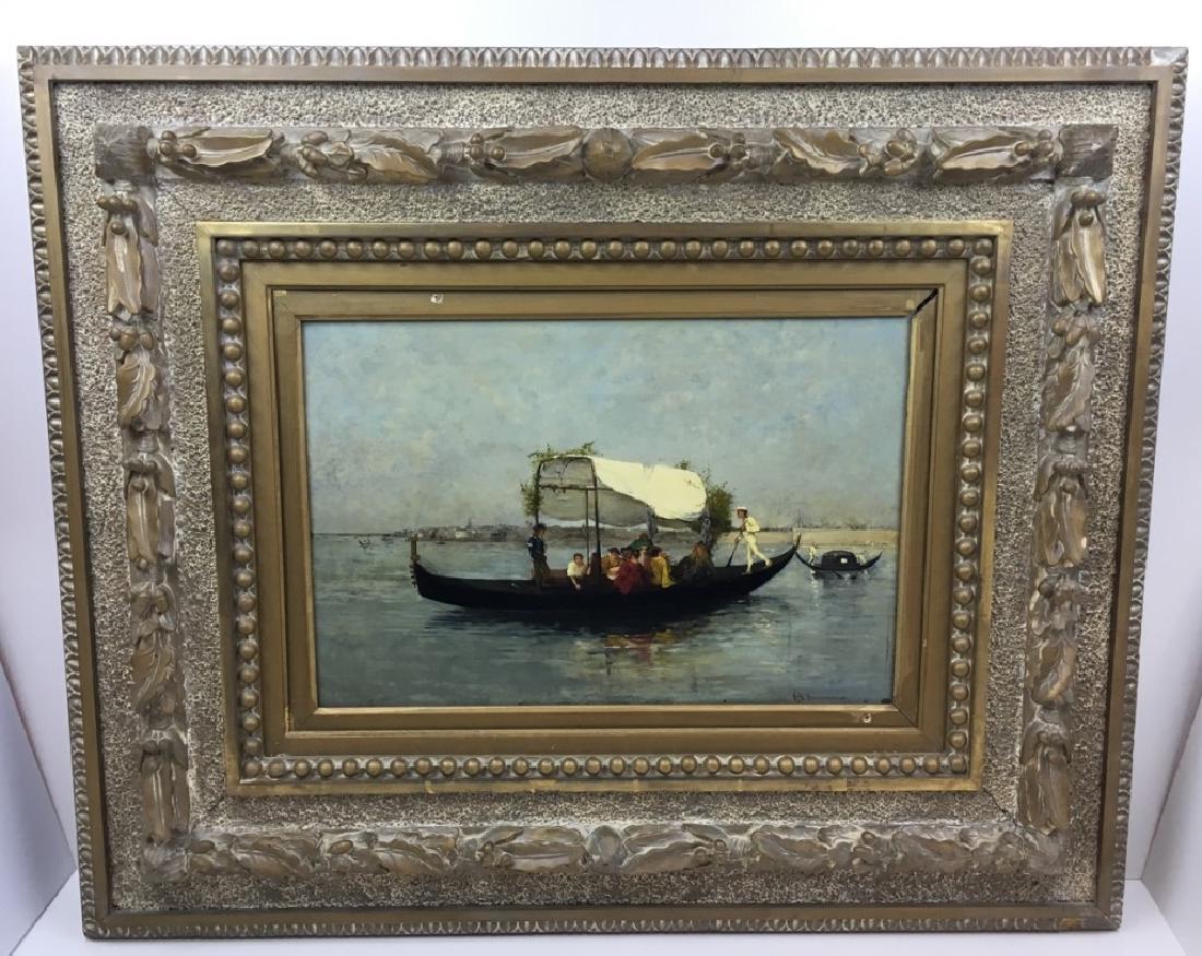 FRAMED OIL ON BOARD SIGNED G. W. BRENNEMAN (1 of 20)