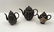 3 CLOISONNÉ TEAPOTS CIRCA 1900