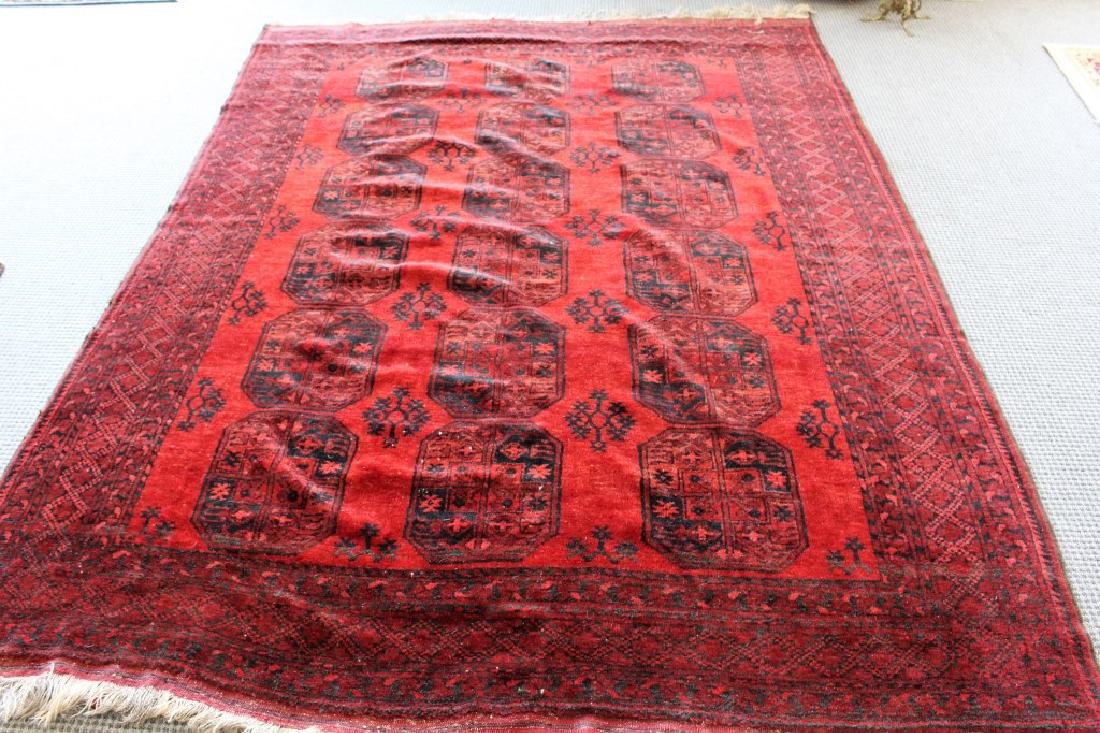 BOKHARA RUG IN RED GEOMETRIC (1 of 1)