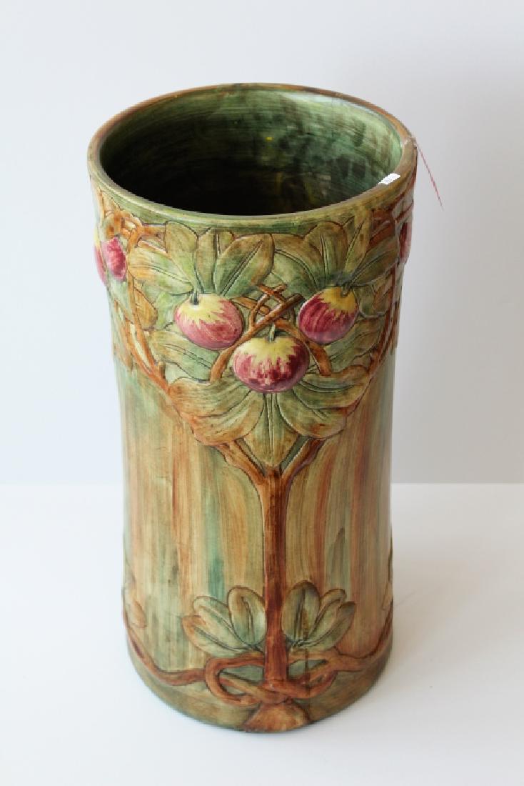 WELLER UMBRELLA STAND WITH APPLES (1 of 4)