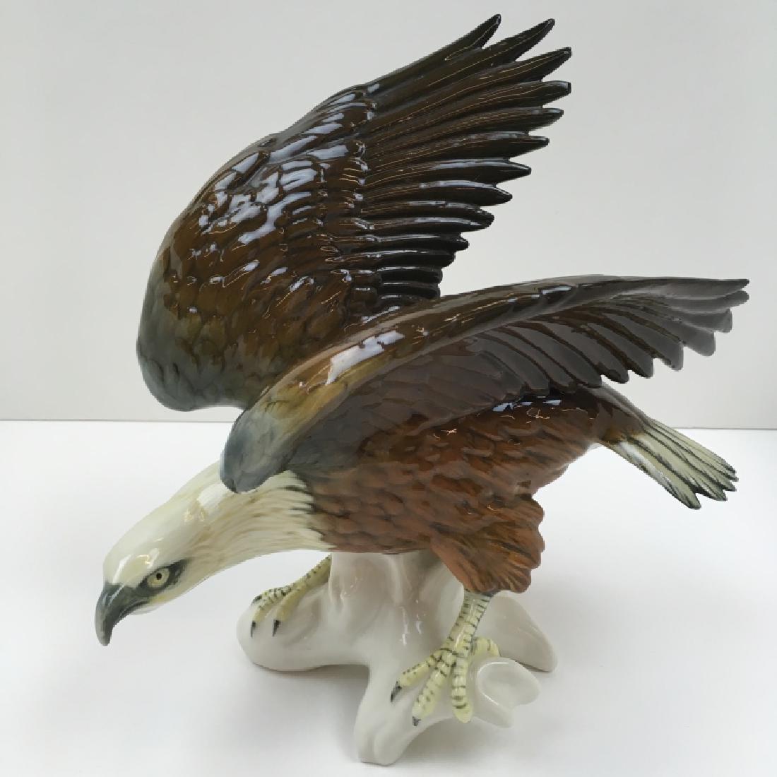 KARL ENS VOLKSTEDT PORCELAIN EAGLE FIGURINE
