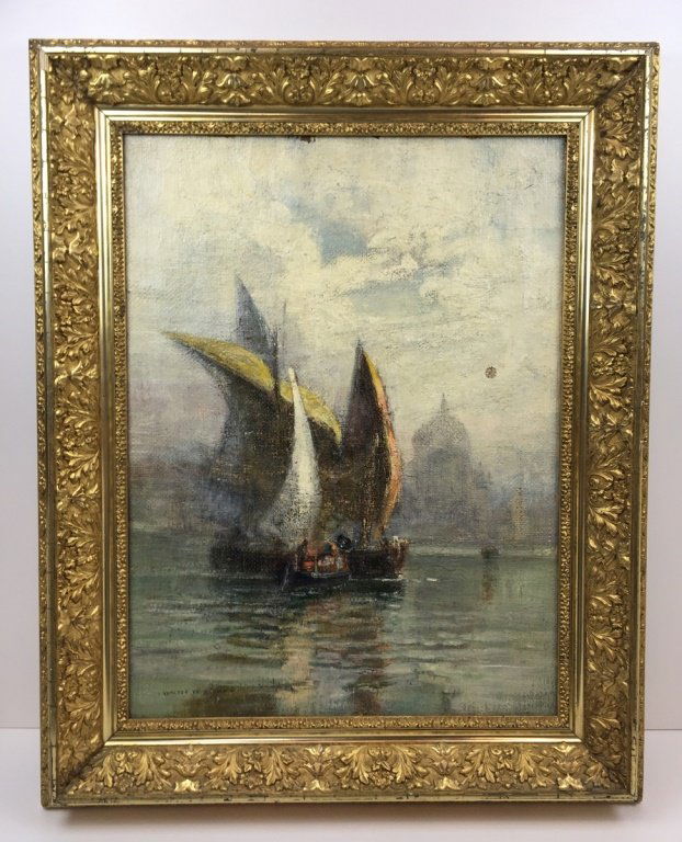 FRAMED OIL ON CANVAS SIGNED WALTER FR BROWN (1 of 20)