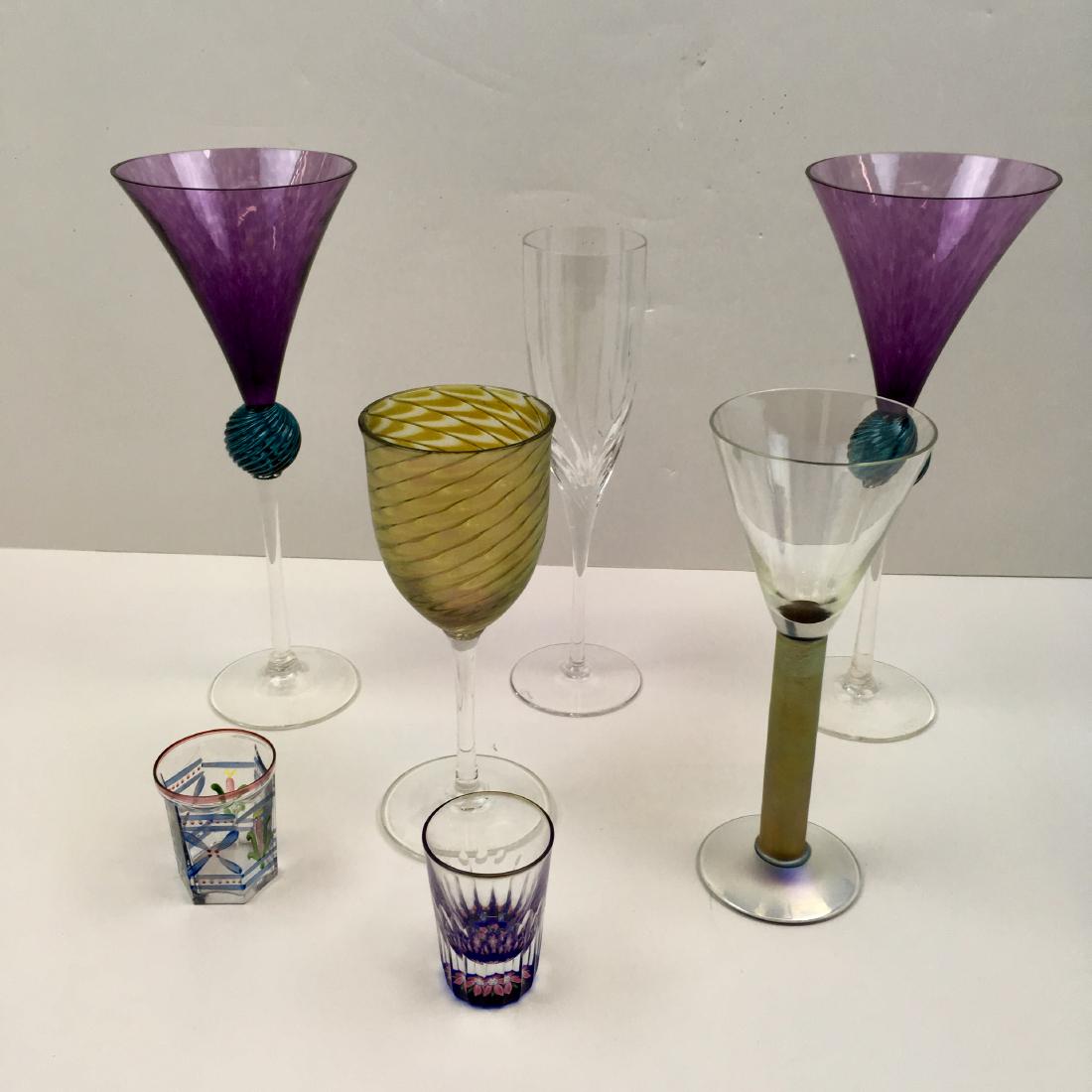 SEVEN PCS OF GLASSWARE (1 of 17)