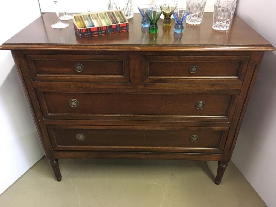 ITALIAN WALNUT FOUR DRAWER CHEST (1 of 16)