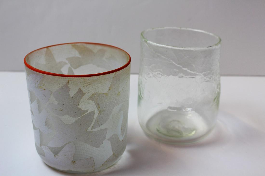 TWO ART GLASS VASES (1 of 11)