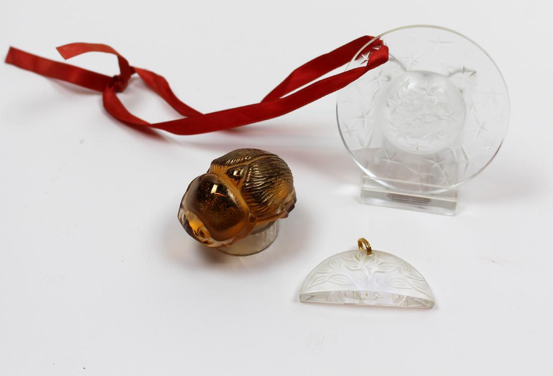 THREE PCS OF LALIQUE CRYSTAL (1 of 8)