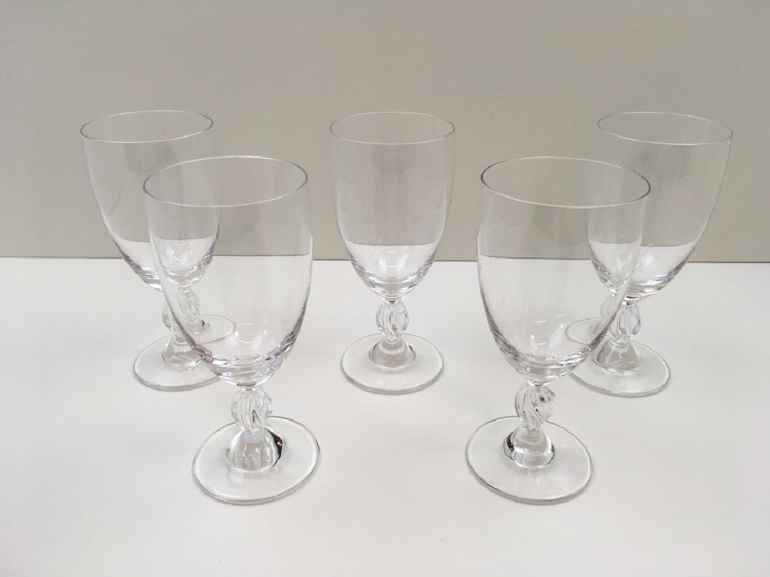 5 LALIQUE "FREJUS" WATER GOBLETS (1 of 12)
