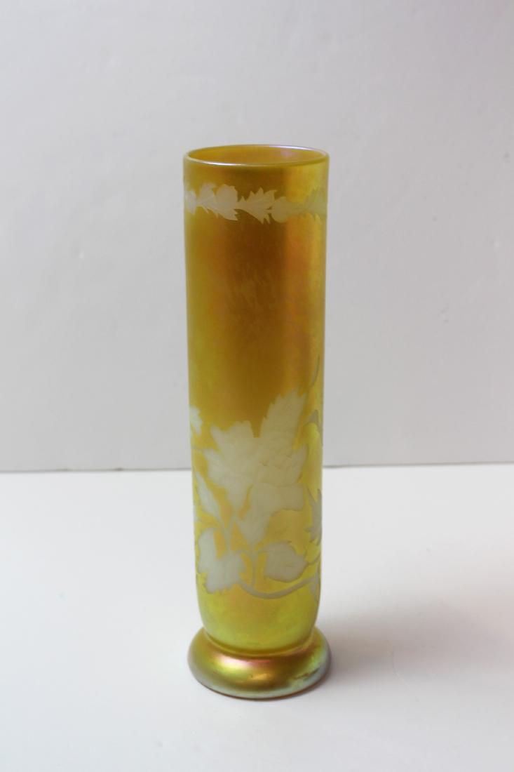 LUNDBERG STUDIOS SIGNED CYLINDER VASE (1 of 7)