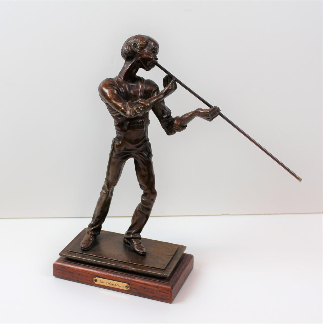 PAUL WEGNER BRONZE - THE GLASS BLOWER (1 of 8)