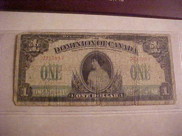 Canadian One Dollar Bill and Alleghany County Bank: Canadian One Dollar Bill and Alleghany County Bank Two Dollar