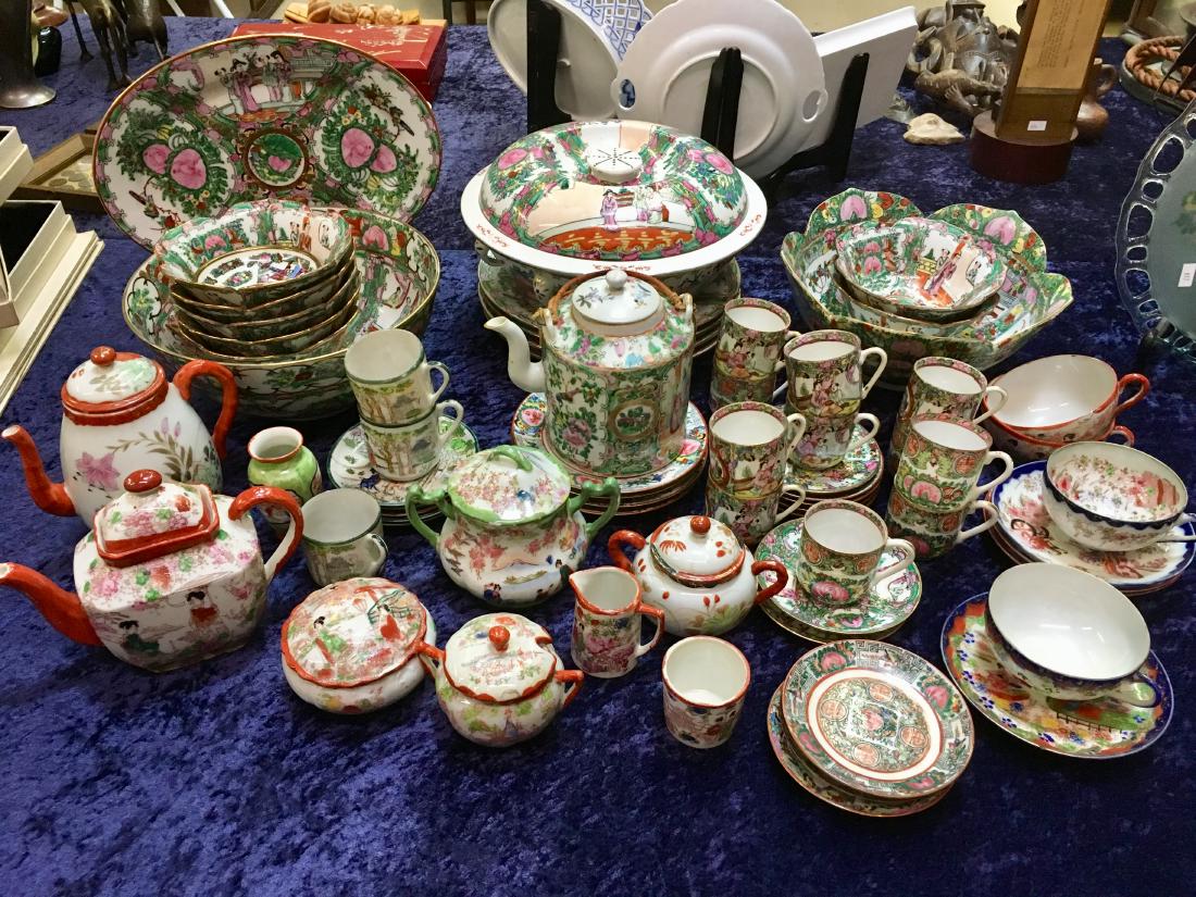 62 PCS OF FAMILLE ROSE, ROSE MEDALLION & JAPANESE (1 of 9)