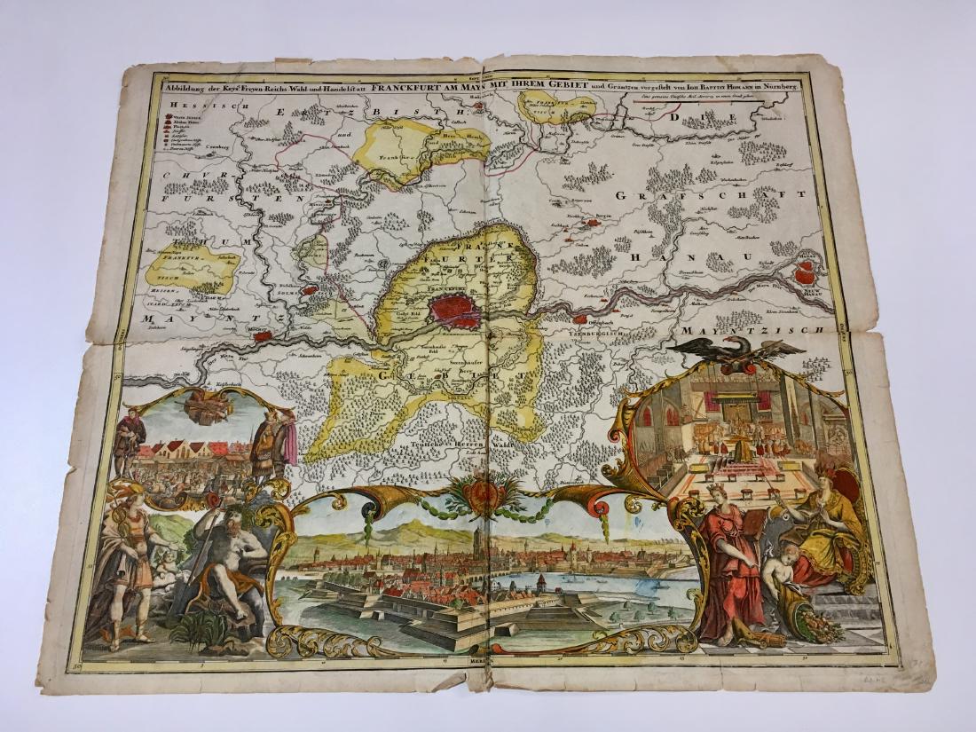 ANTIQUE MAP OF FRANKFURT GERMANY (1 of 20)