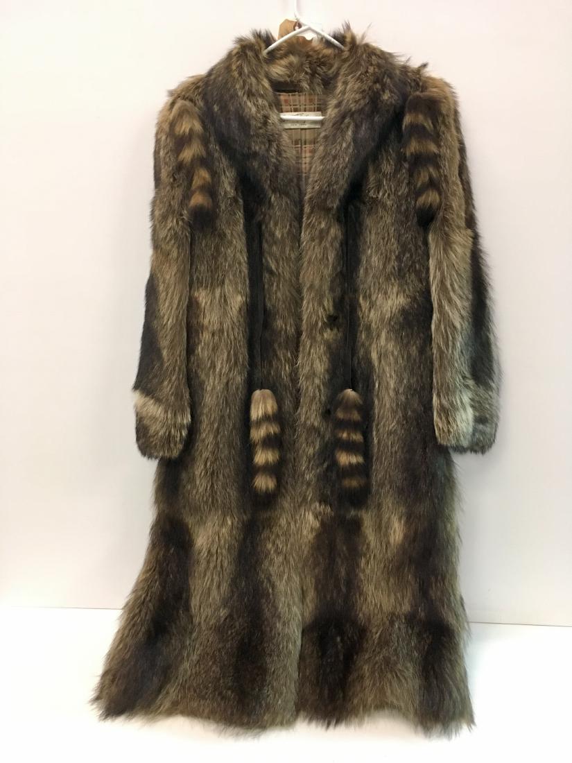 Vintage Raccoon Coat By Ben Thylan New York