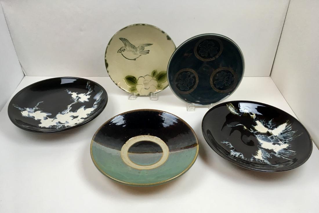5 PCS OF ASIAN POTTERY PLATES & BOWLS (1 of 13)