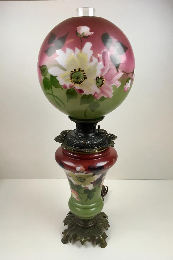 ELECTRIFIED GONE WITH THE WIND OIL LAMP (1 of 11)