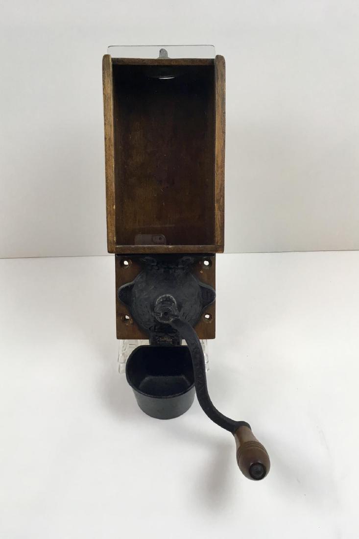 WOOD AND CAST IRON WALL MOUNT COFFEE GRINDER Apr 06, 2019 Hampton House Auctions in VA