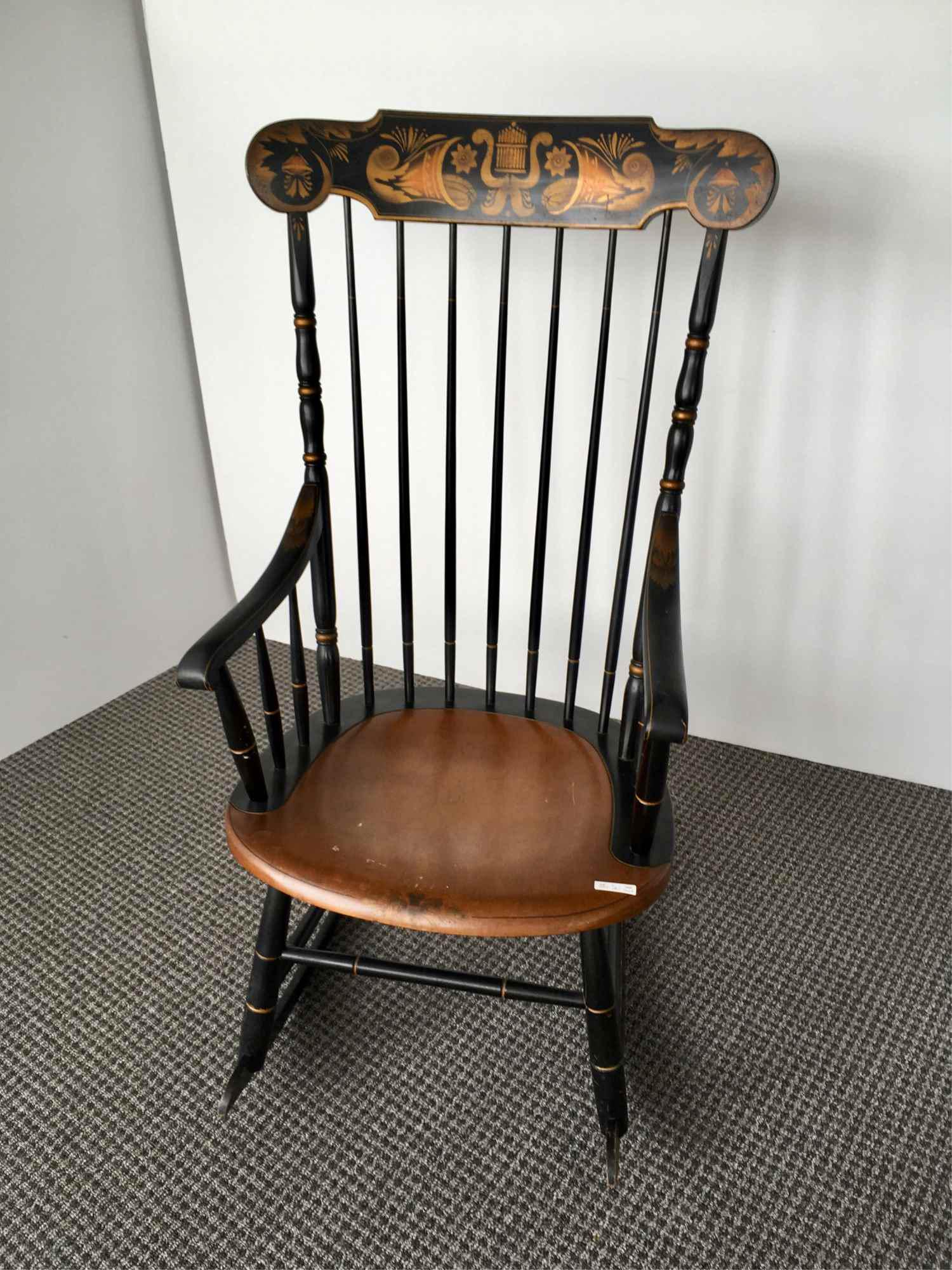 Hitchcock Stenciled Rocking Chair Sep 19 2019 Hampton House Auctions In Va