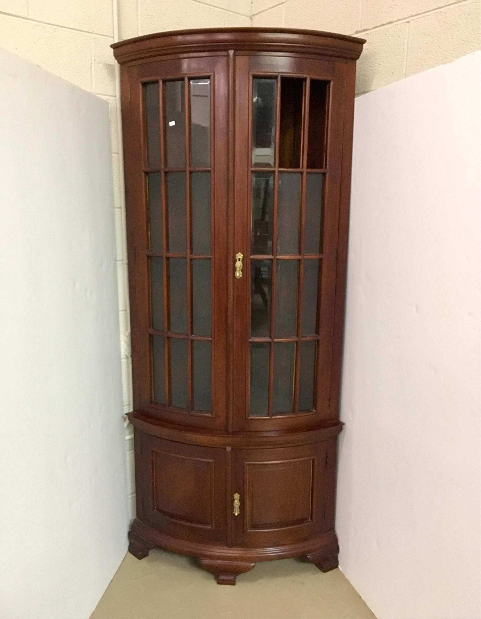Mahogany Quarter Round Corner Cabinet Nov 14 2019 Hampton