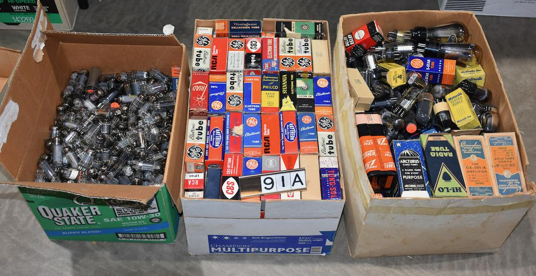 Grouping of Tubes for Radio's and television: 3 box full