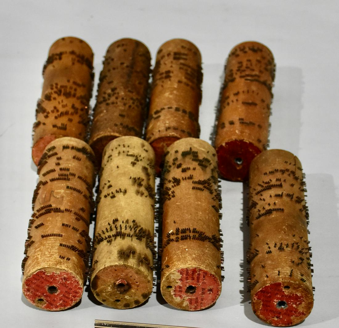 8 Roller Organ Wood Cobs: 8 Roller Organ Wood Cobs