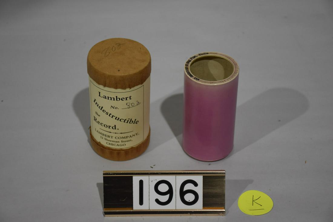 Pink Lambert Indestructible Cylinder Record: 802 - Imitations of Bag Pipe