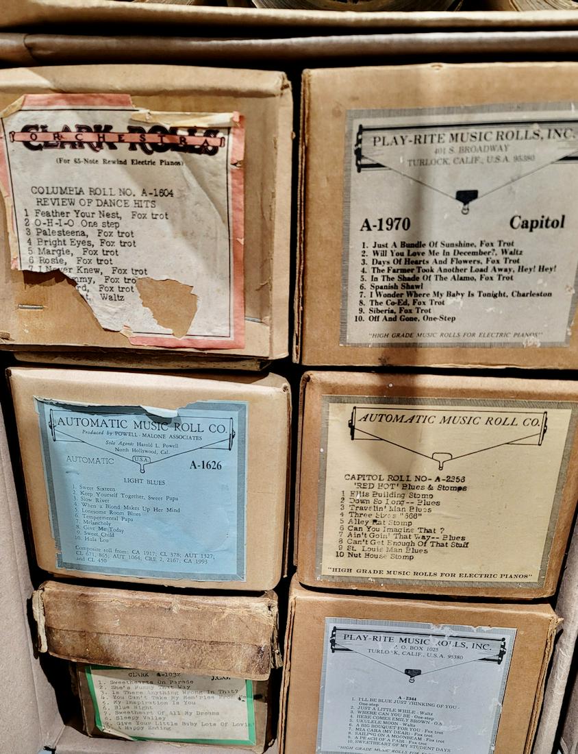 6 Type A nickelodeon or Orchestrion Rolls: 6 Type A nickelodeon or Orchestrion Rolls