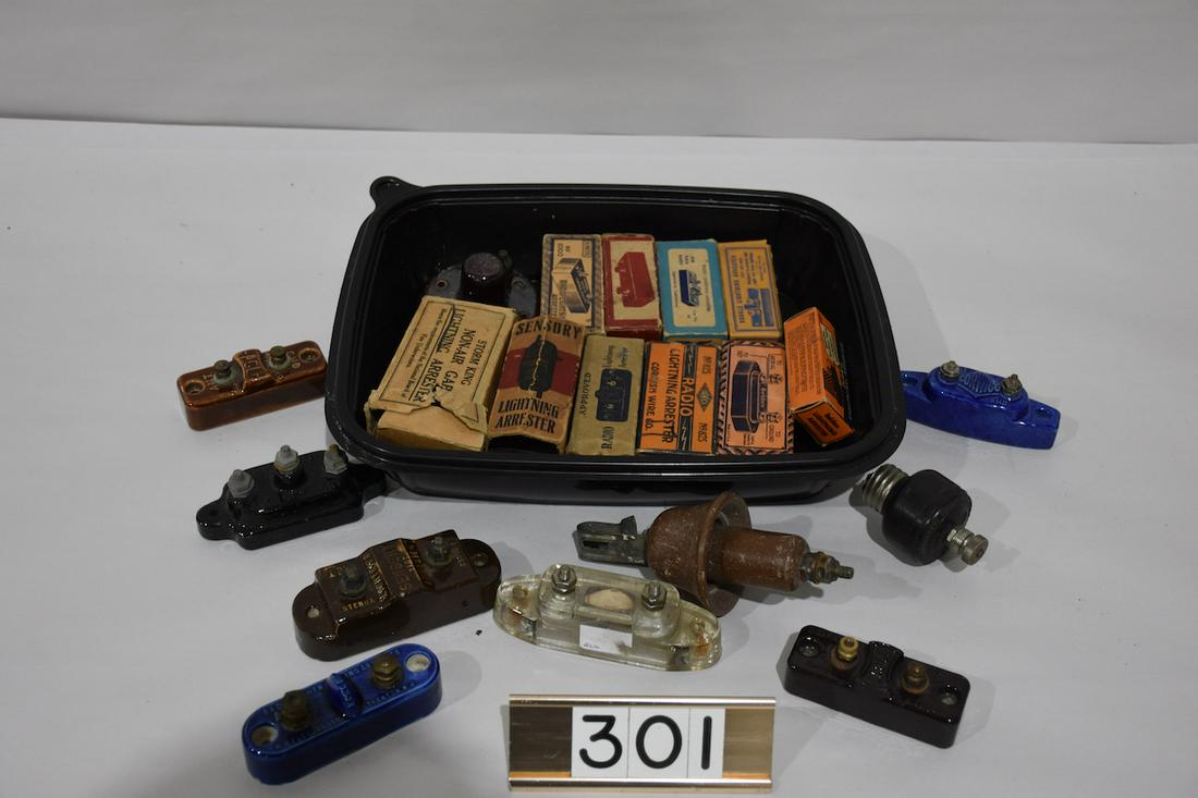 Radio Lighting Arrestors, 20 total.: Some in original boxes.