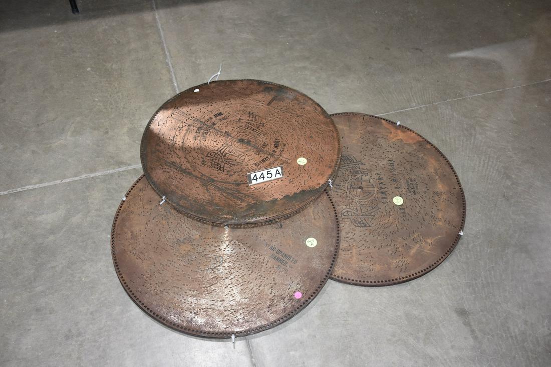 15 Regina 27" music box discs: 15 Regina 27" music box discs