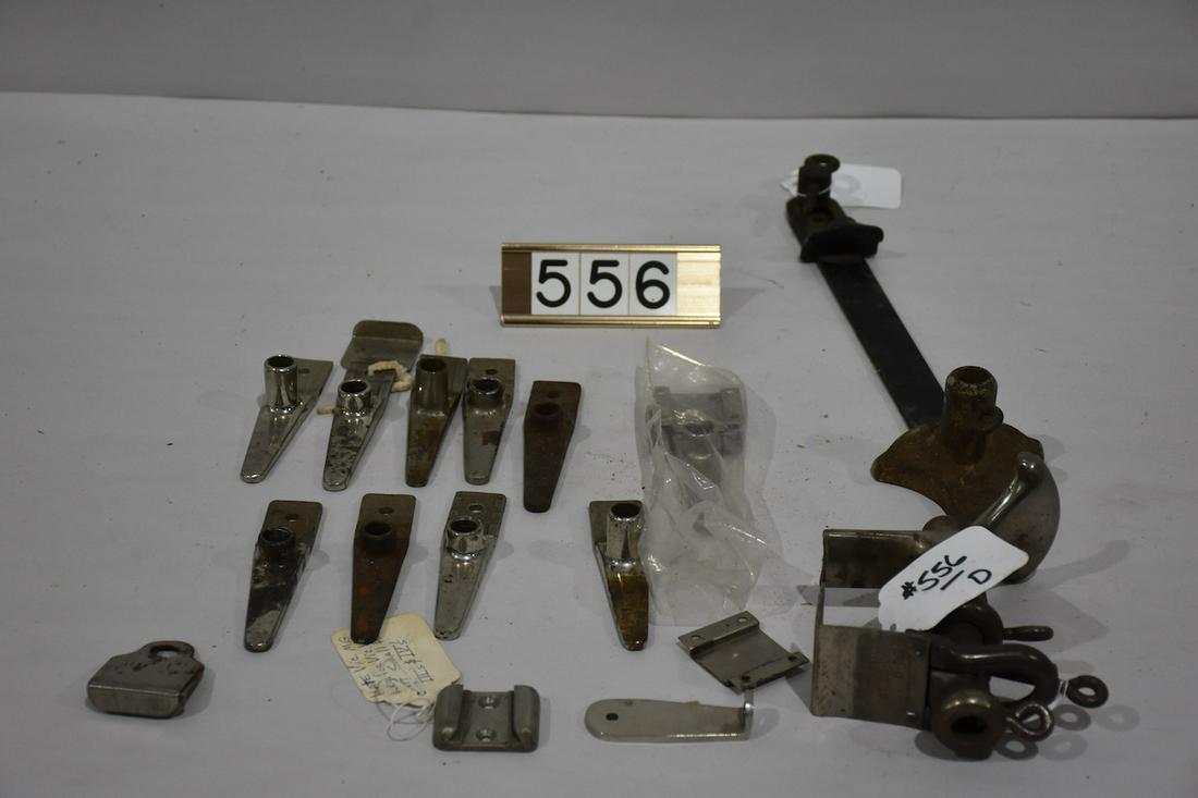Crane brackets and parts including feet and slides: Crane brackets and parts including feet and slides