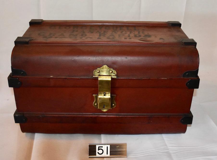 Metal Steamer Trunk (1 of 2)