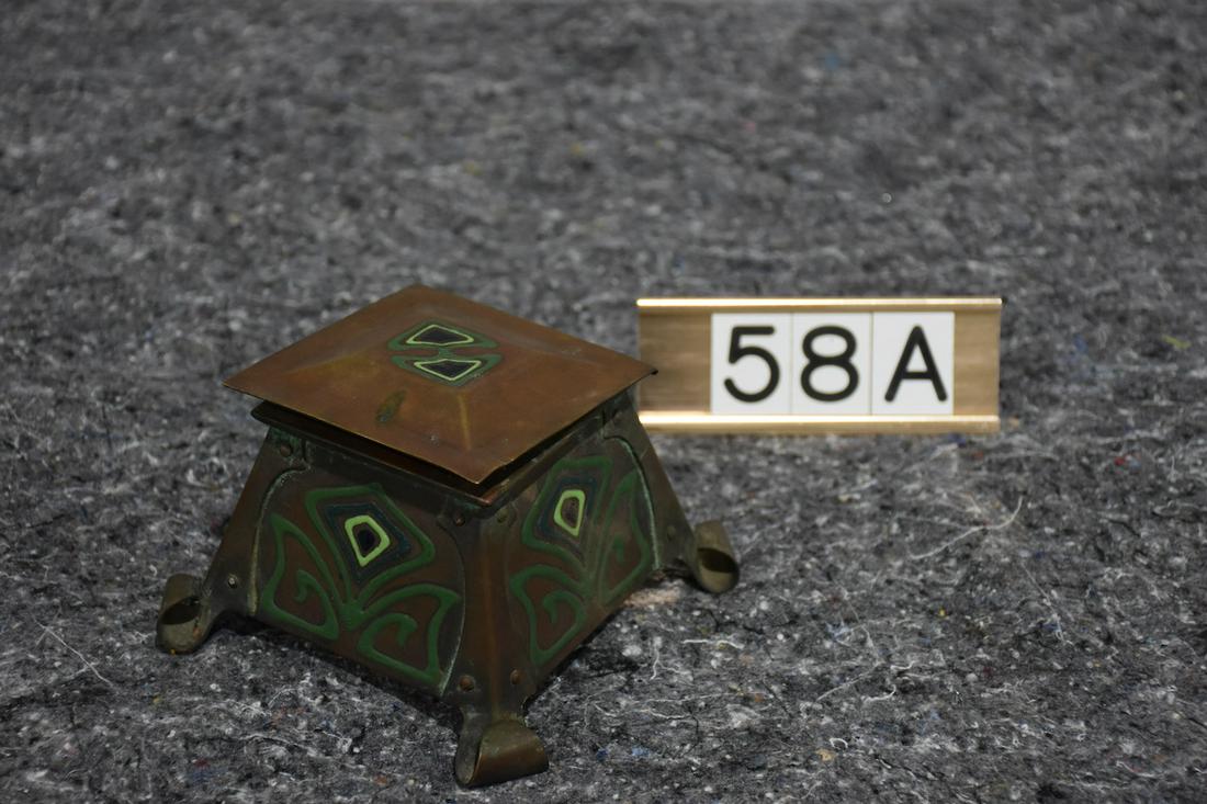 Art & Crafts Metalwork Inkwell (1 of 3)