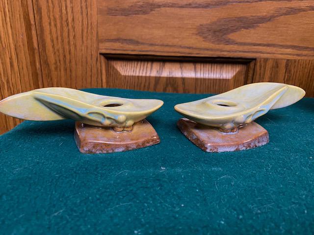 Roseville Wincraft Candleholders (1 of 2)