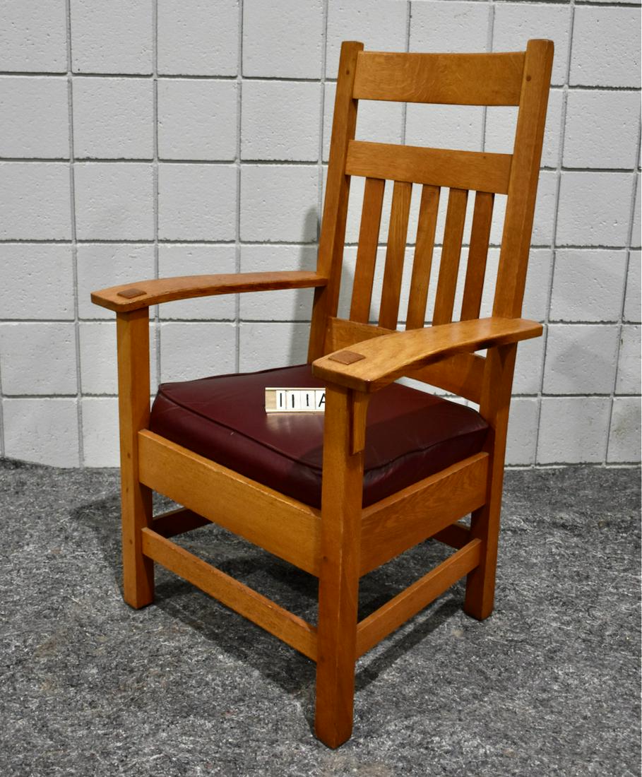Stickley Quaint Furniture Drop-Arm Chair (1 of 5)