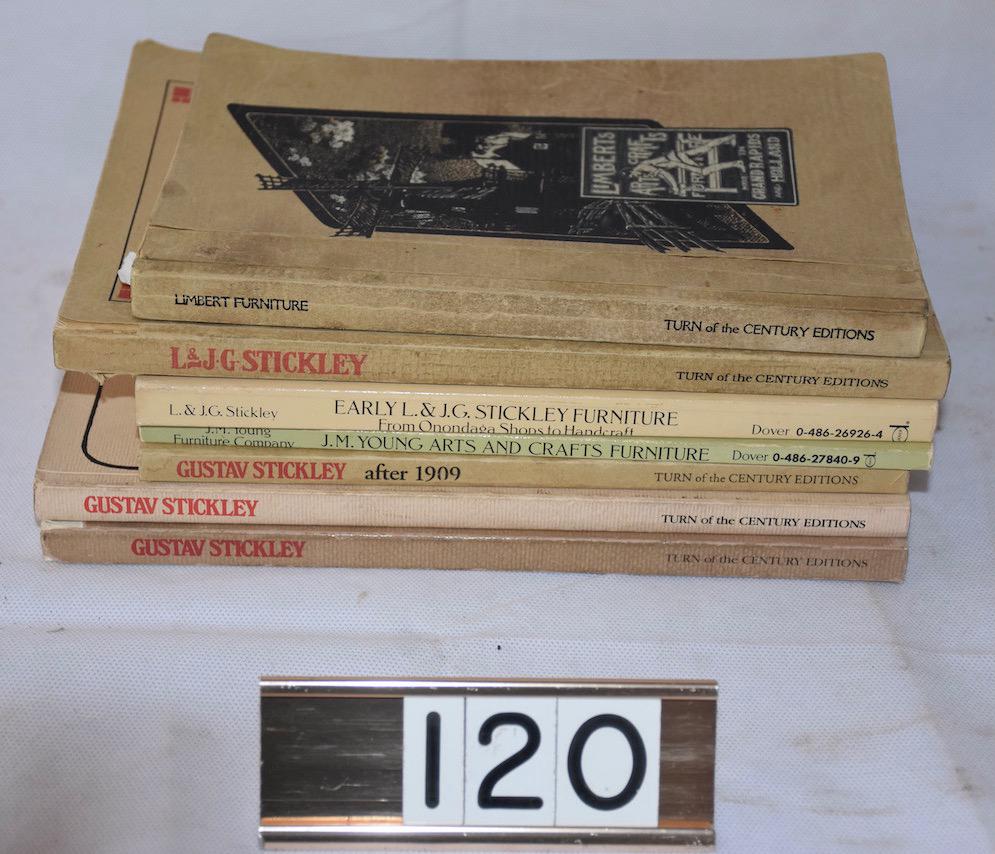 Reference Books On Arts and Crafts: 7 books including reprints of Limbert, L&JG Stickley, Gustav Stickley, J.M. Young, etc.