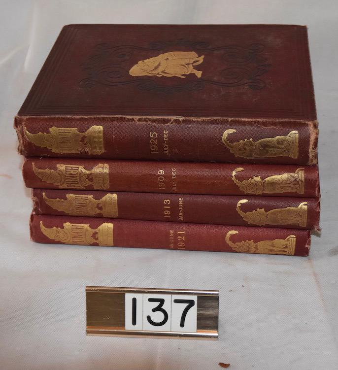 Punch Bound Volumes: 4 total. 1909, 1913, 1921 and 1925