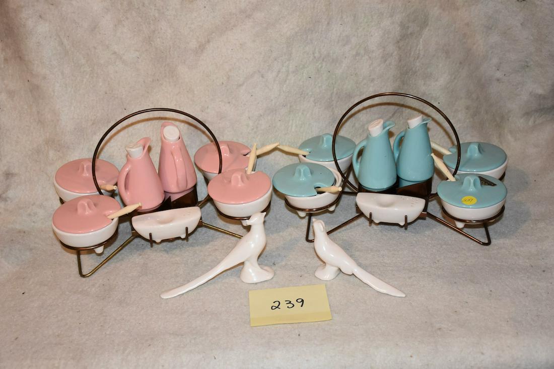 2 Shawnee Salad or Condiment Sets in frames (1 of 1)