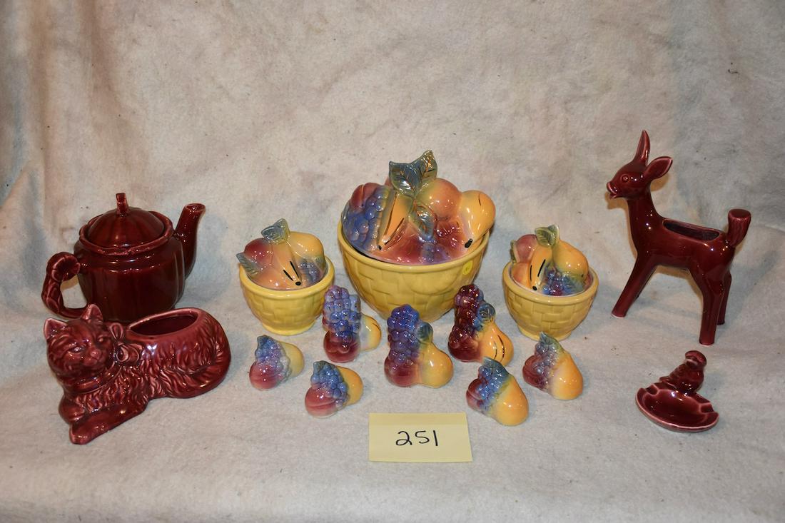 Shawnee Fruit and Basket Grouping of 14 pieces (1 of 1)