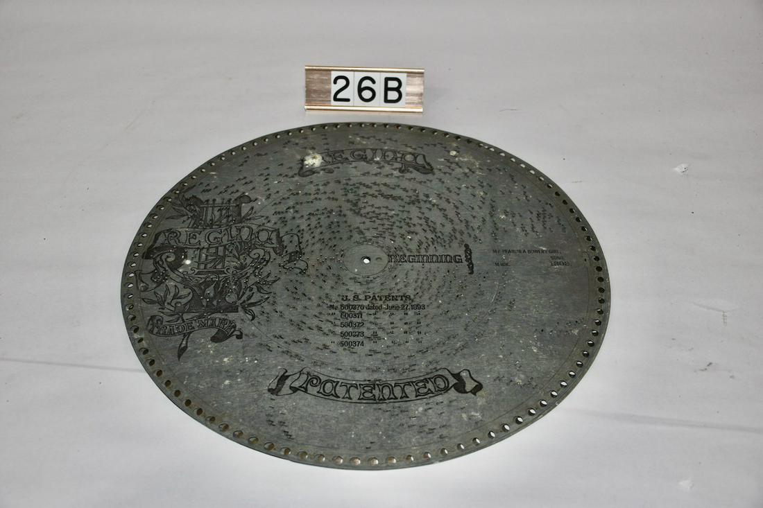 10 Regina 15-1/2" music box discs: 10 discs