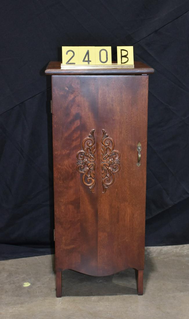 Mahogany Single Door Cabinet (1 of 2)