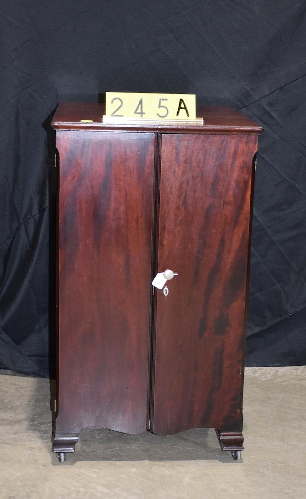 Pooley Mahogany Record Cabinet (1 of 4)