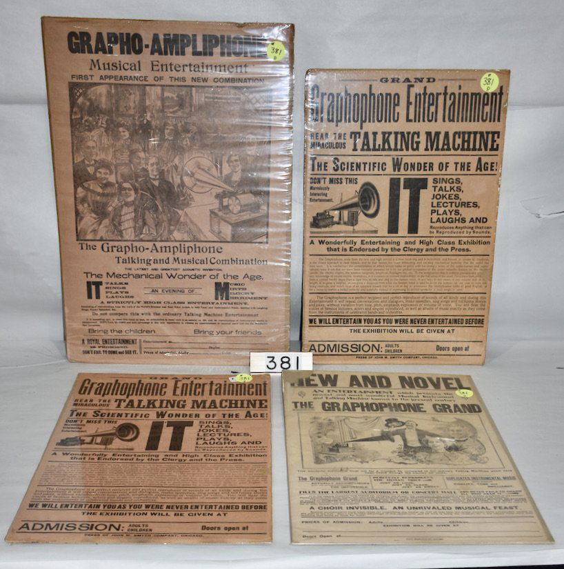 4 Excellent and Original Broadsides (1 of 1)