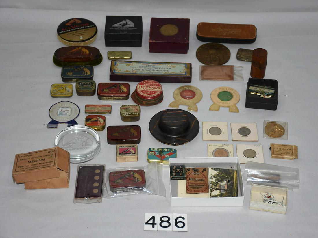 A good box of misc. phonograph items (1 of 1)