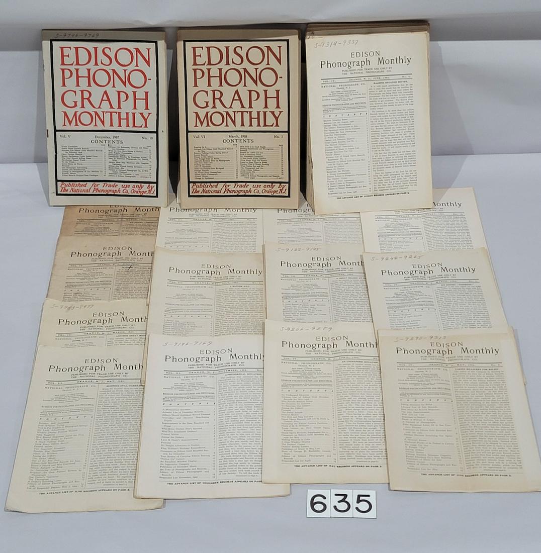 41 Copies of "The Edison Phonograph Monthly" (1 of 1)