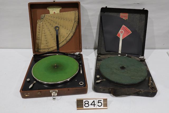 2 Portable Suitcase Phonographs (1 of 2)