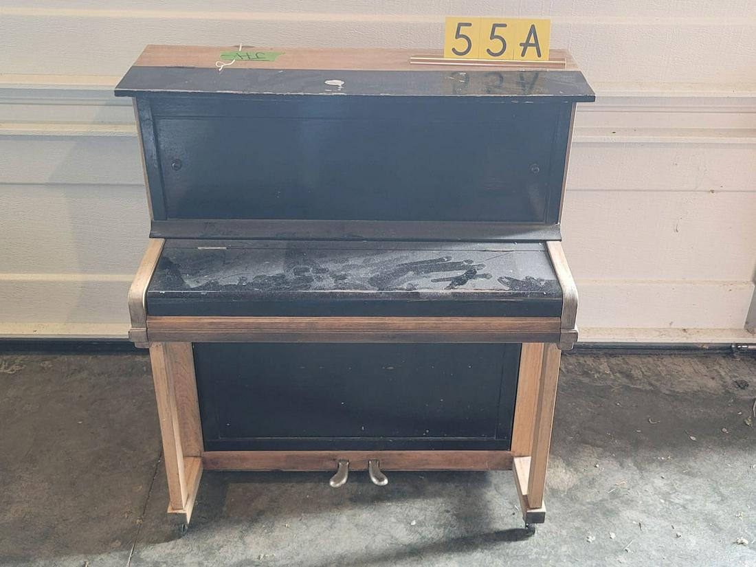 Child's Size Upright Piano: Measures 32" tall x 28-1/2" wide. Constructed like a full size piano