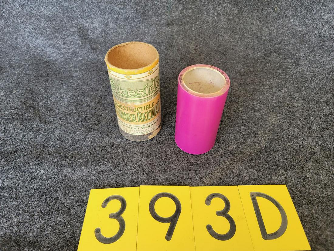 Pink Lambert Cylinder Record (1 of 2)