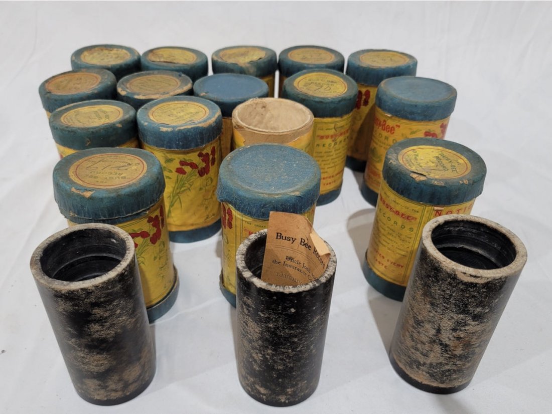 3 Busy Bee Cylinder Records in Boxes (1 of 1)